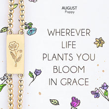 Load image into Gallery viewer, Alexa's Angels Birth Flower Bracelet