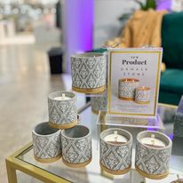Load image into Gallery viewer, Bourbon Royalty Large Gray Candle