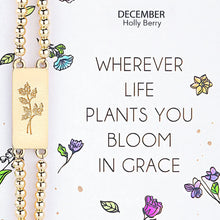 Load image into Gallery viewer, Alexa's Angels Birth Flower Bracelet