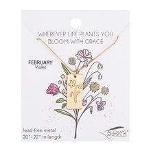 Load image into Gallery viewer, Alexa's Angels Birth Flower Necklace