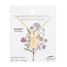 Load image into Gallery viewer, Alexa's Angels Birth Flower Necklace