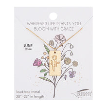 Load image into Gallery viewer, Alexa's Angels Birth Flower Necklace
