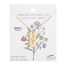 Load image into Gallery viewer, Alexa's Angels Birth Flower Necklace