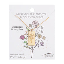 Load image into Gallery viewer, Alexa's Angels Birth Flower Necklace