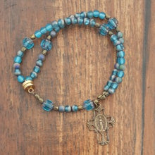 Load image into Gallery viewer, Twistable Wearable Magnetic Rosary Bracelet in several different stone choices