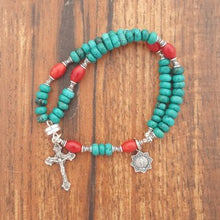 Load image into Gallery viewer, Twistable Wearable Magnetic Rosary Bracelet in several different stone choices