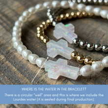Load image into Gallery viewer, Holy Water Men's Lava Rock Bracelet
