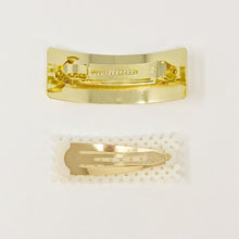 Load image into Gallery viewer, Golden Pearl Hair Barrette Set

