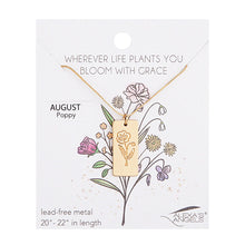 Load image into Gallery viewer, Alexa's Angels Birth Flower Necklace
