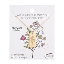Load image into Gallery viewer, Alexa's Angels Birth Flower Necklace
