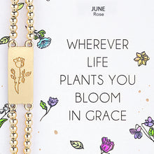 Load image into Gallery viewer, Alexa's Angels Birth Flower Bracelet
