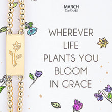 Load image into Gallery viewer, Alexa's Angels Birth Flower Bracelet

