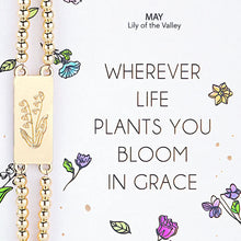 Load image into Gallery viewer, Alexa's Angels Birth Flower Bracelet
