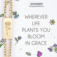 Load image into Gallery viewer, Alexa's Angels Birth Flower Bracelet
