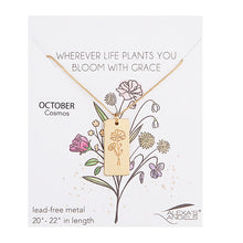Load image into Gallery viewer, Alexa's Angels Birth Flower Necklace
