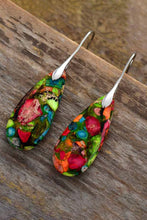 Load image into Gallery viewer, Handmade Teardrop Shape Natural Stone Dangle Online Only Earrings
