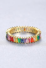 Load image into Gallery viewer, Multicolored Cubic Zirconia 925 Sterling Silver Ring Online Only
