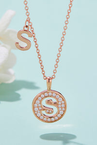 Adored Moissanite K to T Pendant Necklace Online Only