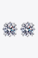 Load image into Gallery viewer, 925 Sterling Silver 4 Carat Moissanite Stud Earrings Online Only
