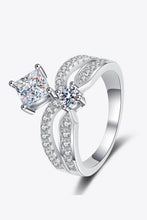 Load image into Gallery viewer, 925 Sterling Silver Moissanite Crown Ring Online Only

