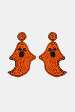 Load image into Gallery viewer, Ghost Shape Beaded Dangle Earrings Online Only
