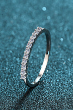 Load image into Gallery viewer, 925 Sterling Silver Inlaid Moissanite Polished Ring Online Only
