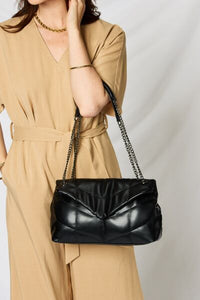 SHOMICO PU Leather Chain Handbag