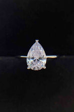 Load image into Gallery viewer, Classic Teardrop 2 Carat Moissanite Ring
