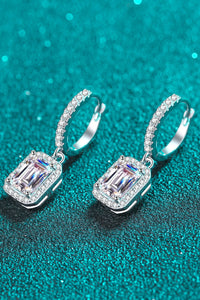Moissanite 925 Sterling Silver Drop Earrings Online Only