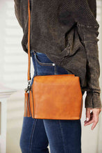 Load image into Gallery viewer, SHOMICO PU Leather Crossbody Bag with Tassel
