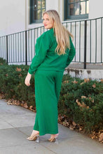 Load image into Gallery viewer, Double Take Full Size Textured Long Sleeve Top and Drawstring Pants Set
