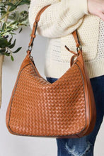 Load image into Gallery viewer, SHOMICO Weaved Vegan Leather Handbag
