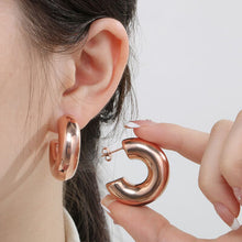 Load image into Gallery viewer, Stainless Steel C-Hoop Earrings
