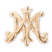 Gold over Sterling Silver "Ave Maria" brooch Pin