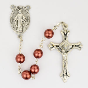 RED MARBLE ROSARY