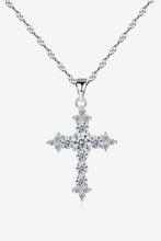 Load image into Gallery viewer, Zircon Cross Pendant 925 Sterling Silver Necklace Online Only
