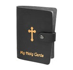 Load image into Gallery viewer, Gold Stamped Leatherette Card Holder in Several Colors
