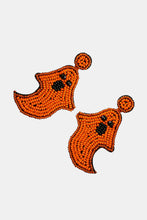 Load image into Gallery viewer, Ghost Shape Beaded Dangle Earrings Online Only
