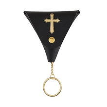 Load image into Gallery viewer, Rosary Case Triangle in Black and Brown
