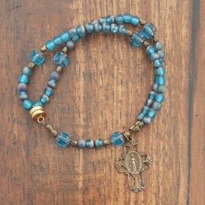 Twistable Wearable Magnetic Rosary Bracelet in several different stone choices